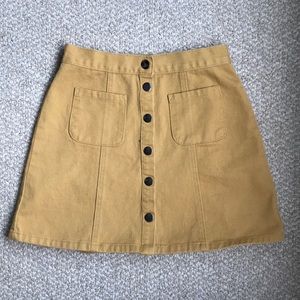 BDG mustard yellow skirt